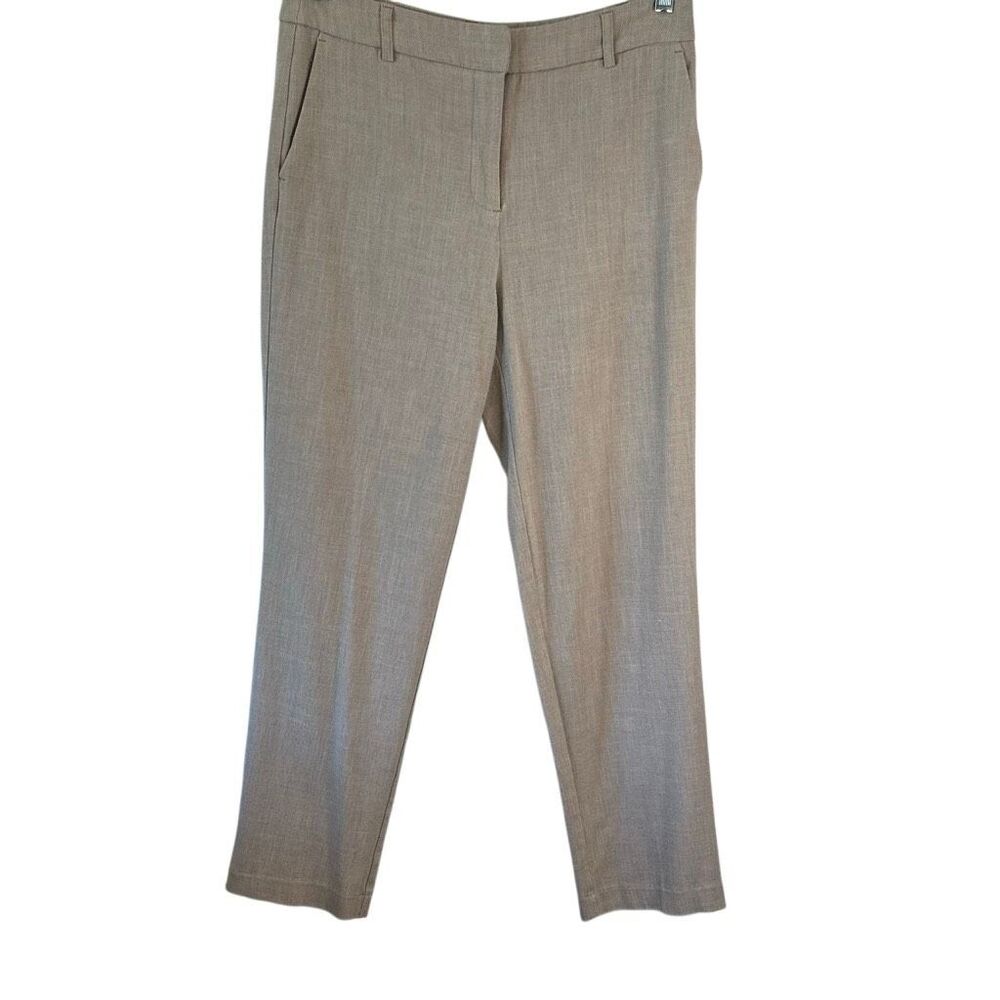 Joie Tan Viscose Tapered Leg Dress Pants 8